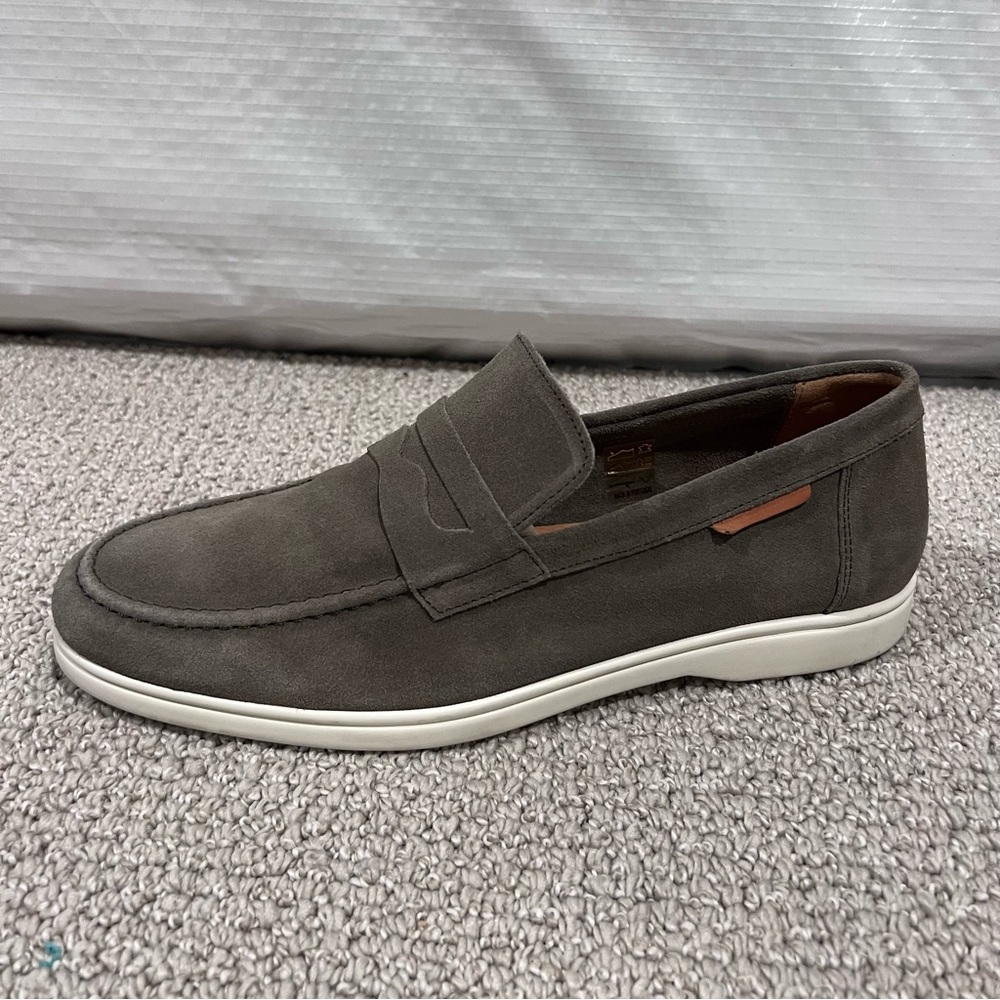 Rodd & Gunn Men Moana Loafer Shoes Size 12, 45 Green Gray Slip On Suede Leather - Picture 5 of 16